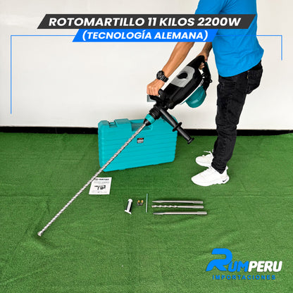 🔨💪 Rotomartillo 11 Kilos – 2200W (Tecnología Alemana)
