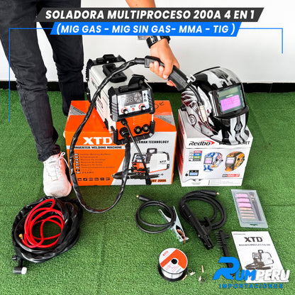 Soldadora Multiproceso 4 en 1 ( MIG/ SIN GAS - MIG/GAS - MMA - TIG)