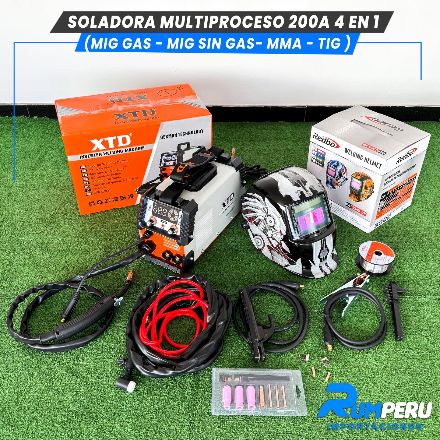 Soldadora Multiproceso 4 en 1 ( MIG/ SIN GAS - MIG/GAS - MMA - TIG)