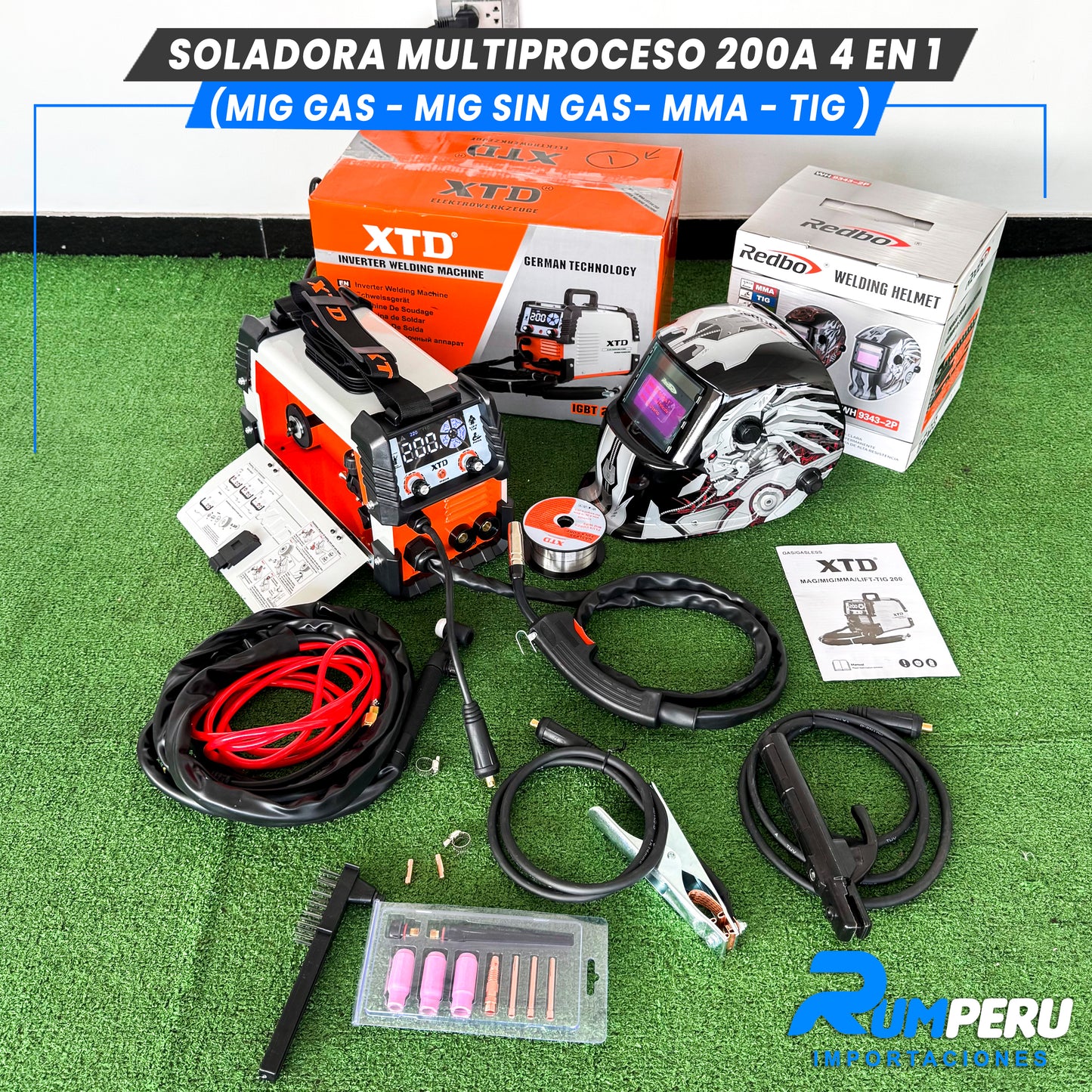 Soldadora Multiproceso 4 en 1 ( MIG/ SIN GAS - MIG/GAS - MMA - TIG)