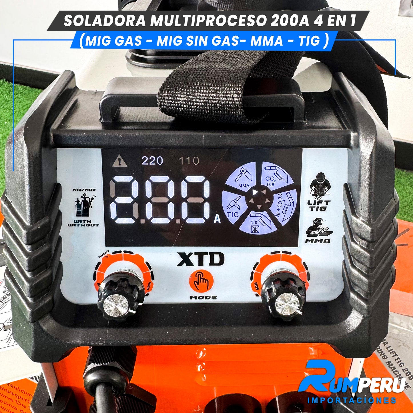 Soldadora Multiproceso 4 en 1 ( MIG/ SIN GAS - MIG/GAS - MMA - TIG)