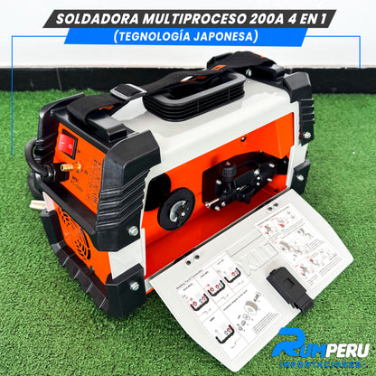 Soldadora Multiproceso 4 en 1 ( MIG/ SIN GAS - MIG/GAS - MMA - TIG)