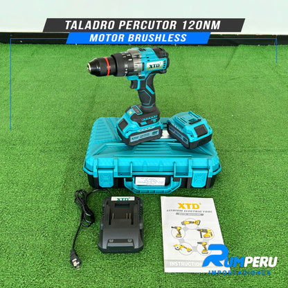 TALADRO PERCUTOR 120NM  MOTOR BRUSHLESS