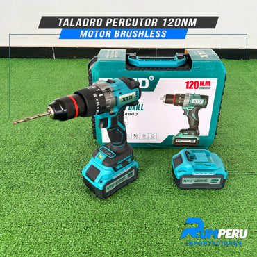 TALADRO PERCUTOR 120NM  MOTOR BRUSHLESS
