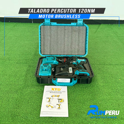 TALADRO PERCUTOR 120NM  MOTOR BRUSHLESS