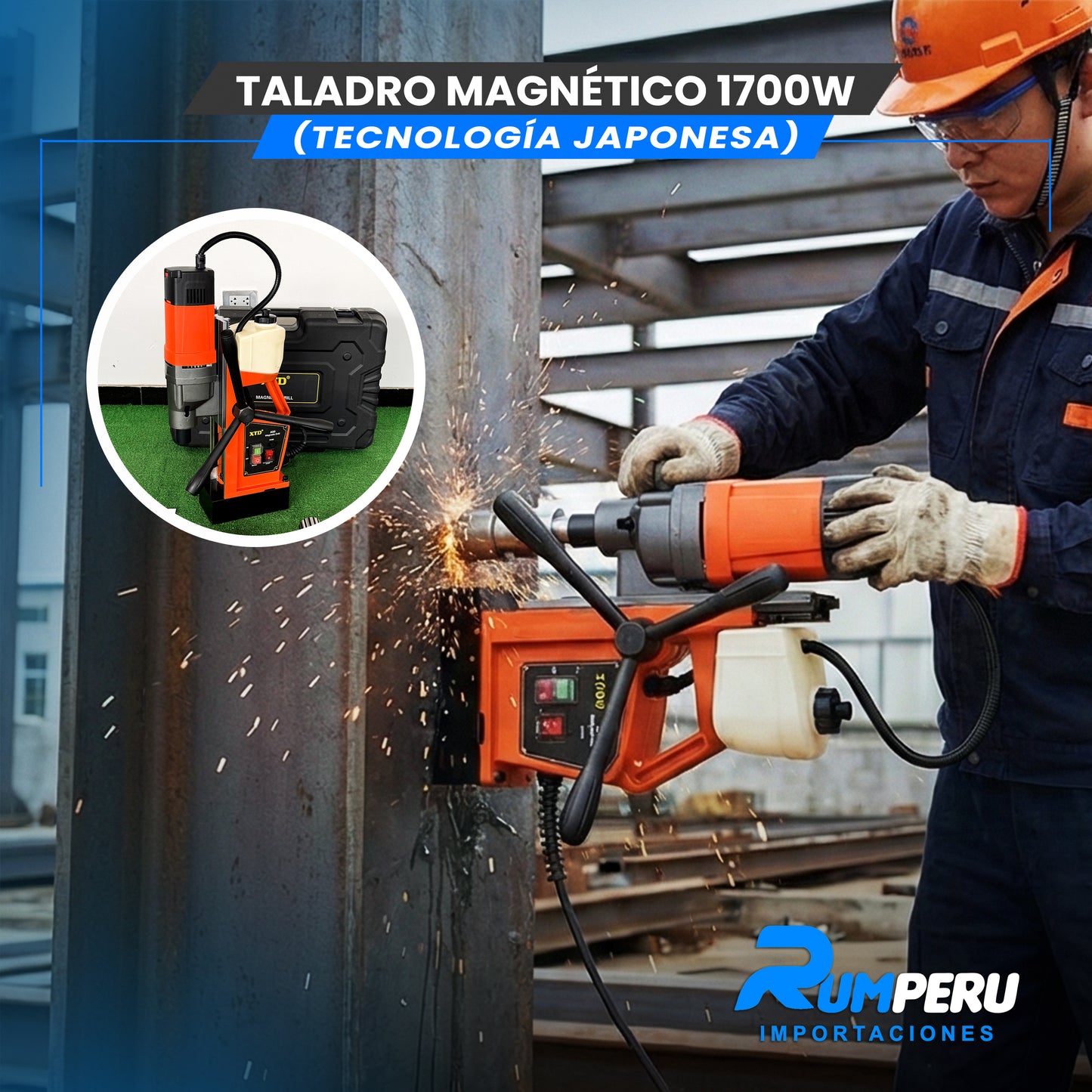 Taladro Magnético 1700W ( Tecnología Japonesa)