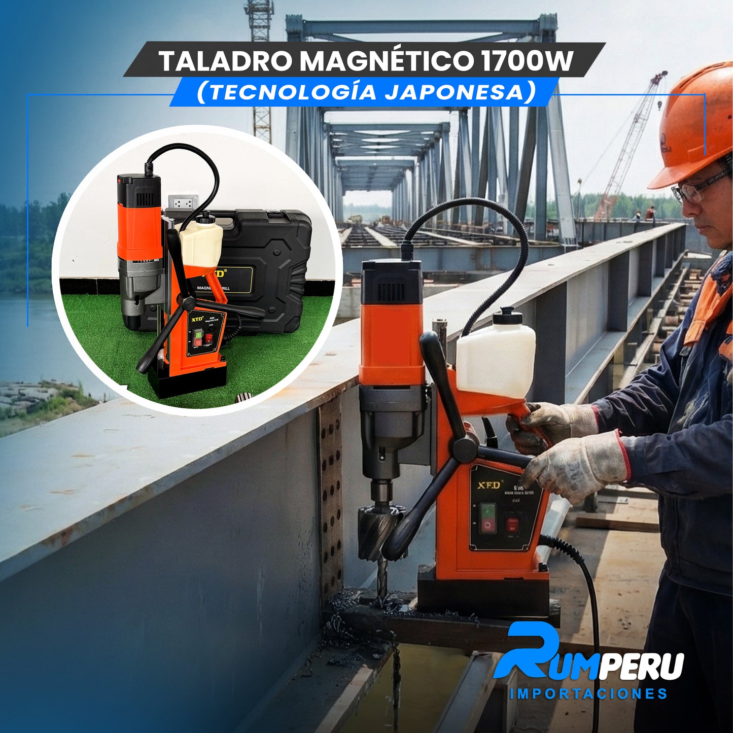 Taladro Magnético 1700W ( Tecnología Japonesa)