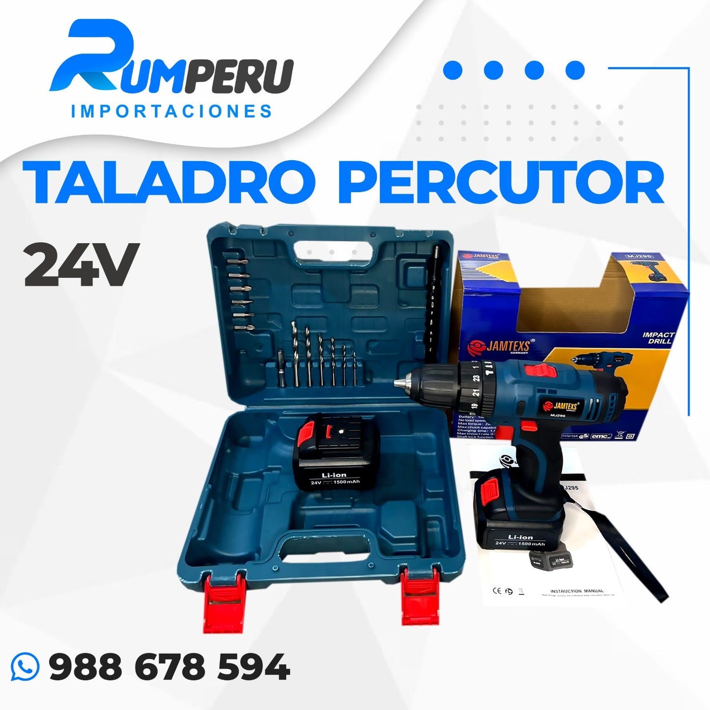 🧰 Taladro Percutor 24V