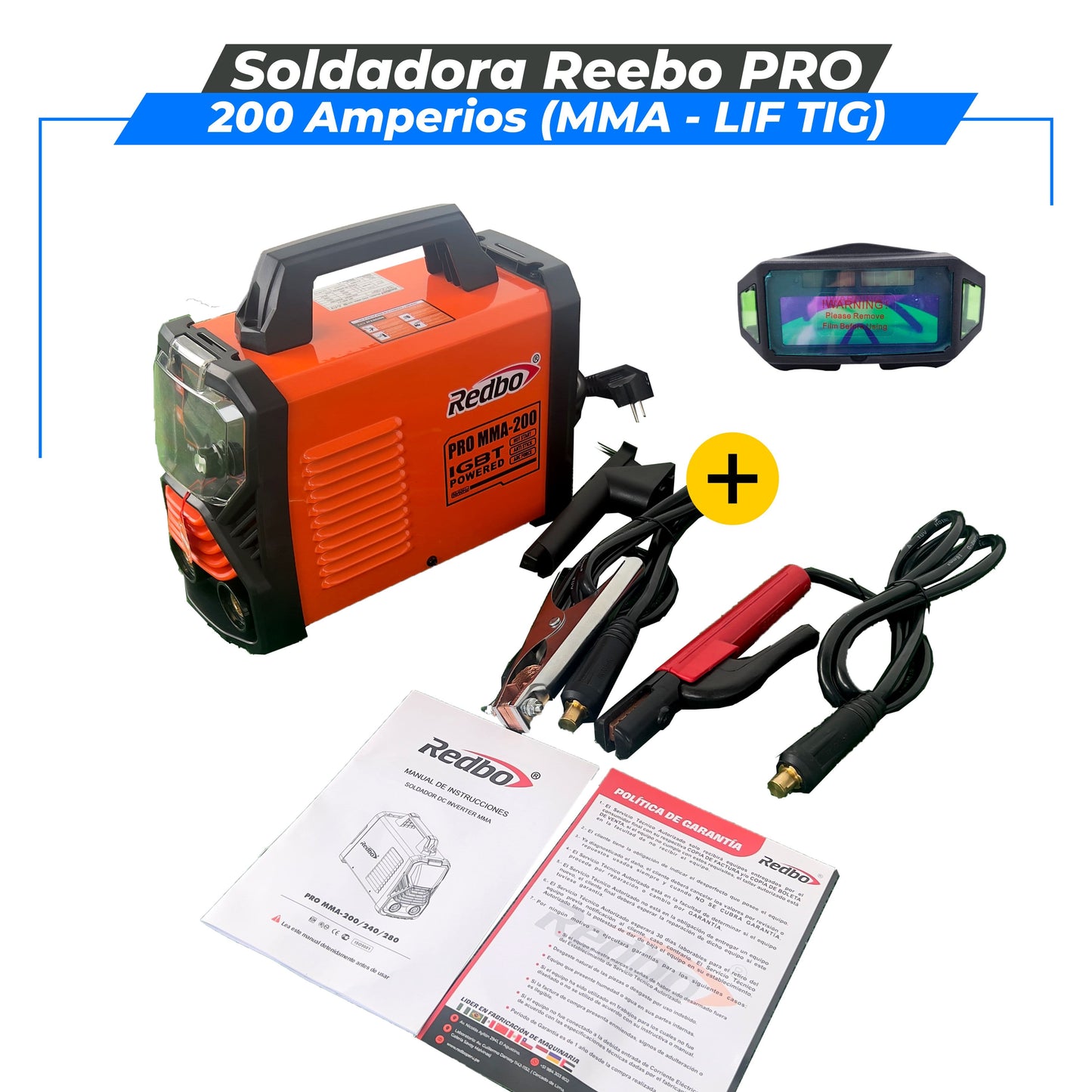 Soldadora Redbo PRO 200A ( MMA - LIFT TIG )