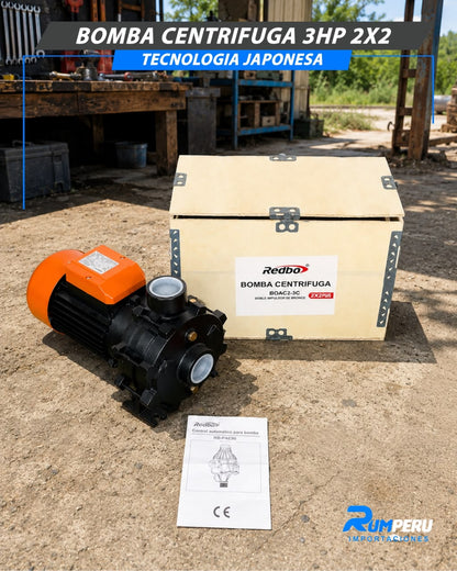 Bomba Centrifugar 3HP 2X2 (Tecnología Japonesa)