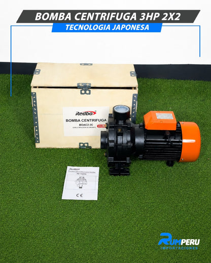 Bomba Centrifugar 3HP 2X2 (Tecnología Japonesa)