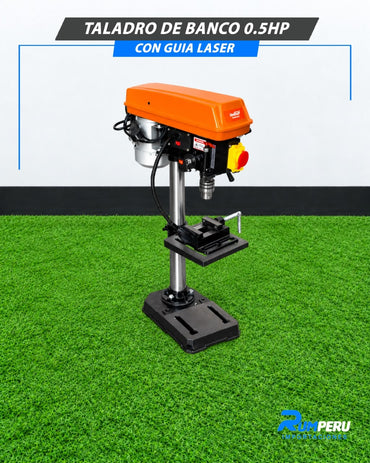 Taladro De Banco 0.5HP Con Guía Laser