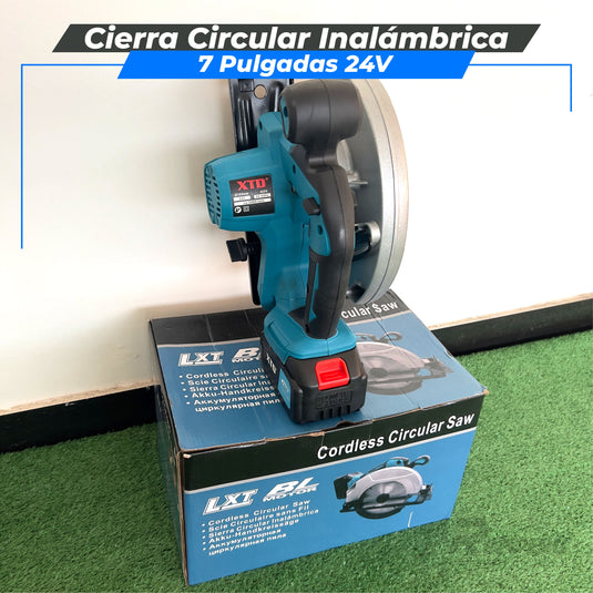 Cierra Circular Inalámbrica 7 Pulgadas 24V