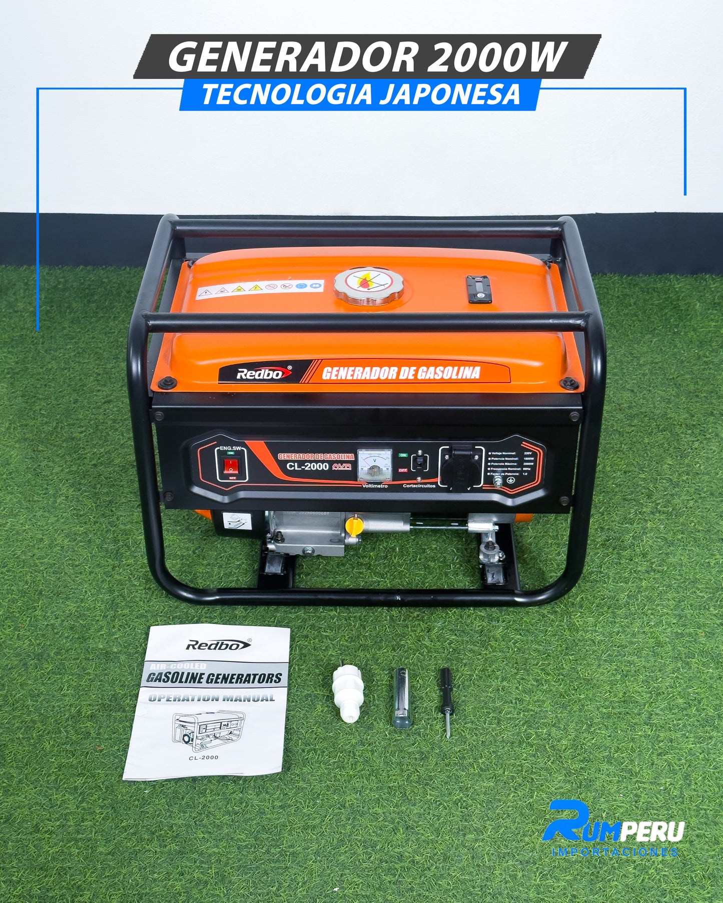 Generador 2000W Tecnología Japonesa