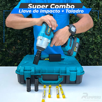 Llave de Impacto Taladro Percutor-88v