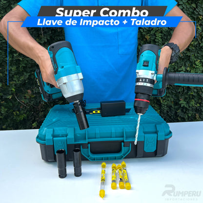 Llave de Impacto Taladro Percutor-88v