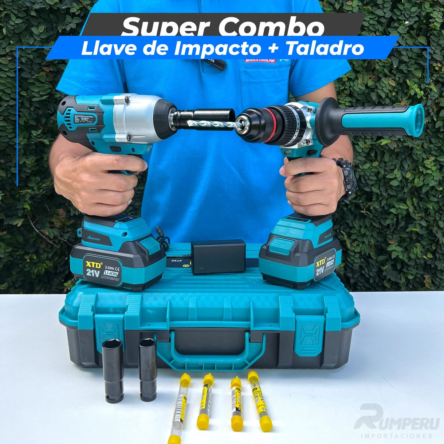 Llave de Impacto Taladro Percutor-88v