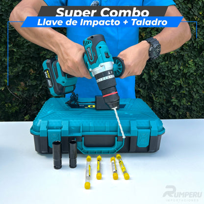 Llave de Impacto Taladro Percutor-88v
