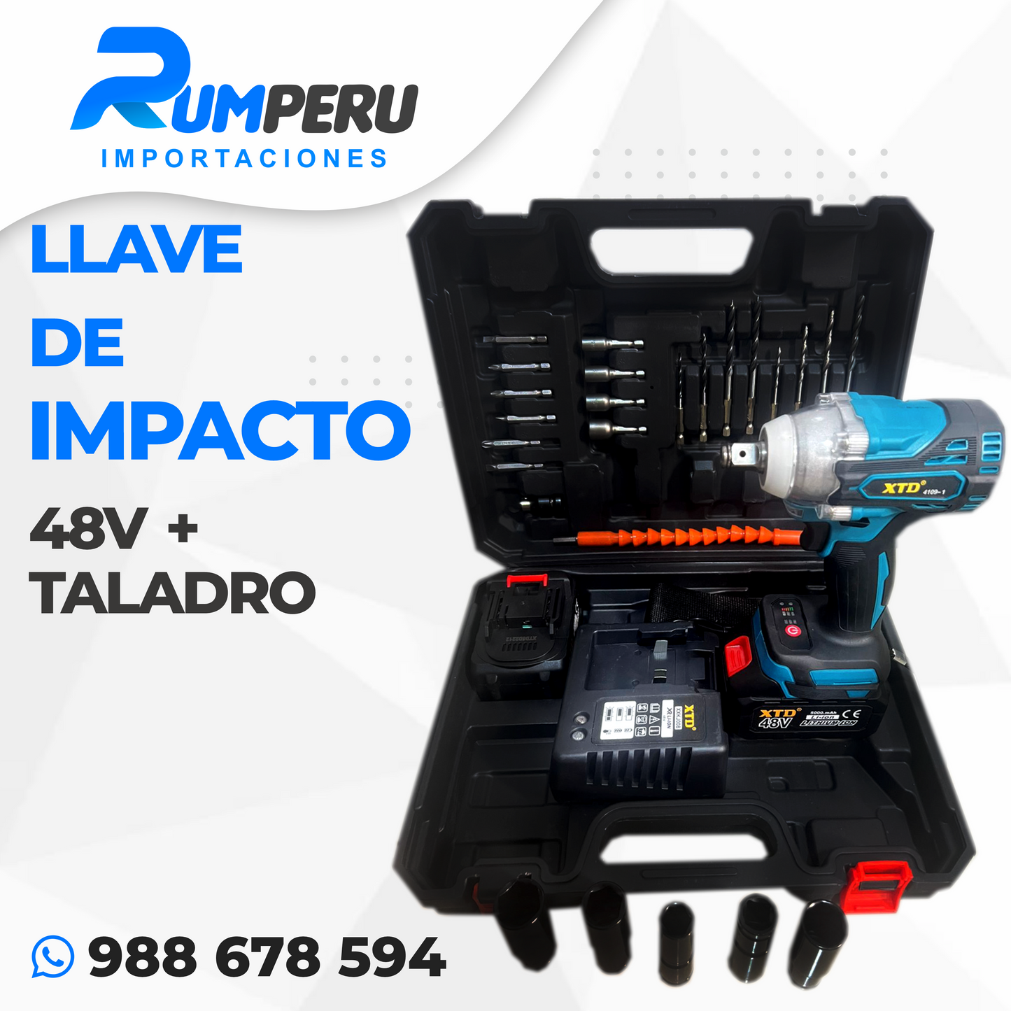 🧰 Combo Llave de Impacto + Atornillador 🧰