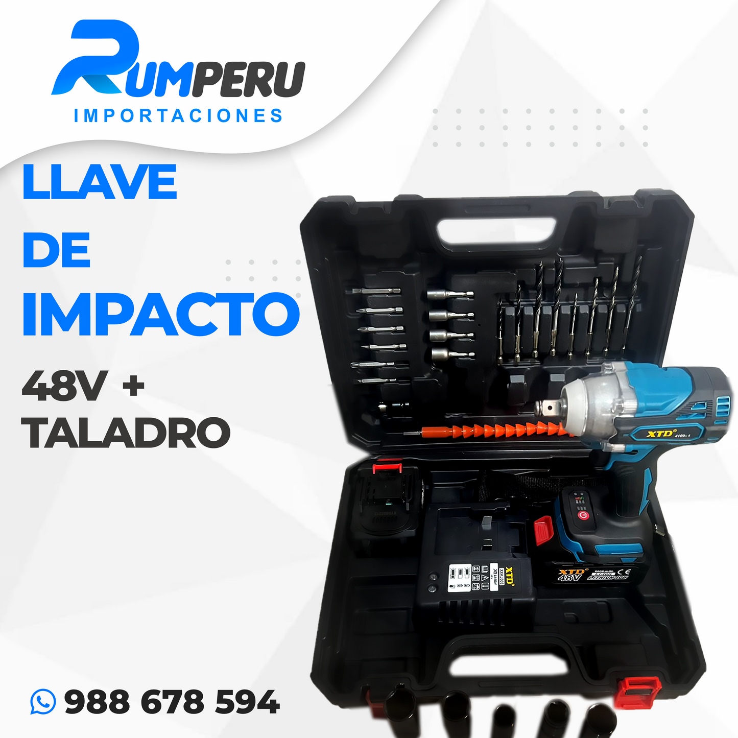 🧰 Combo Llave de Impacto + Atornillador 🧰