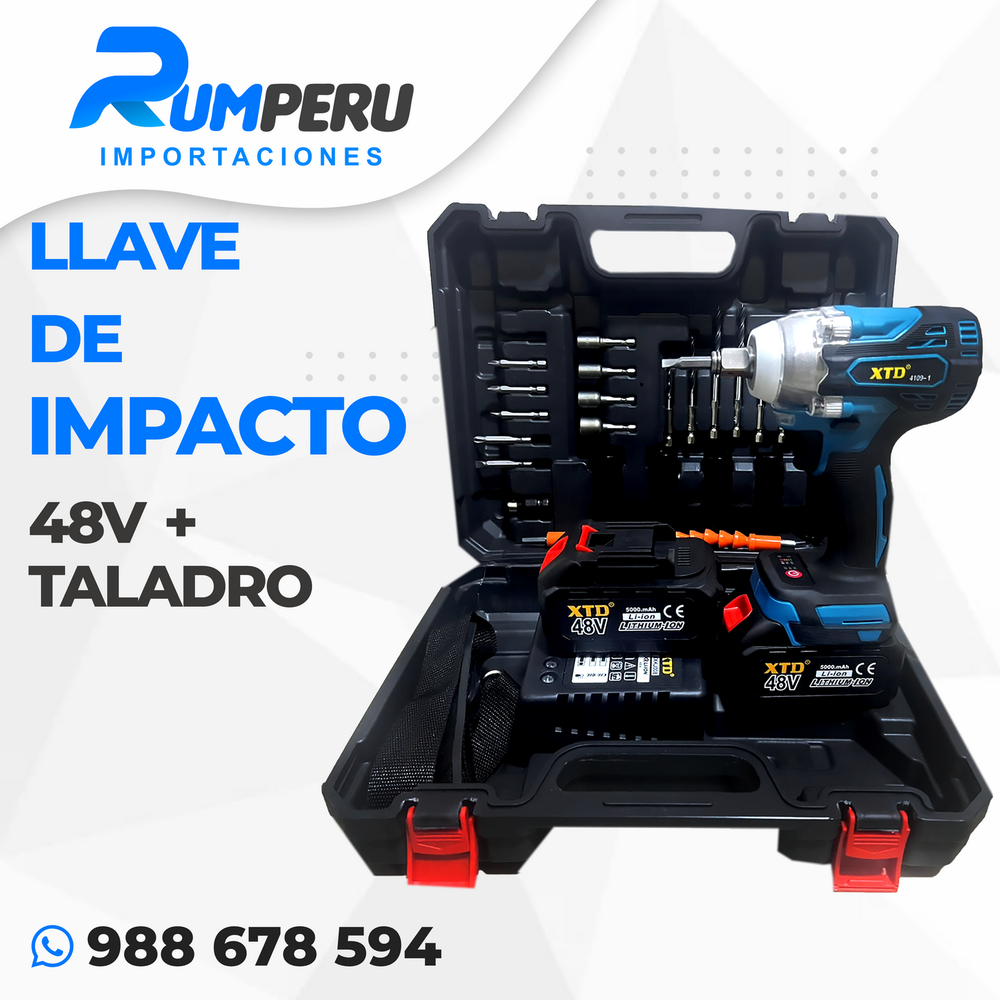 🧰 Combo Llave de Impacto + Atornillador 🧰