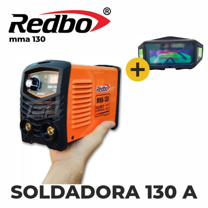 Soldadora Inversora 130A REDBO MMA-130 + Lentes