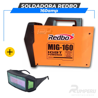 Soldadora Redbo 160 Amperios - Función MIG / TIG-LIFT / MMA