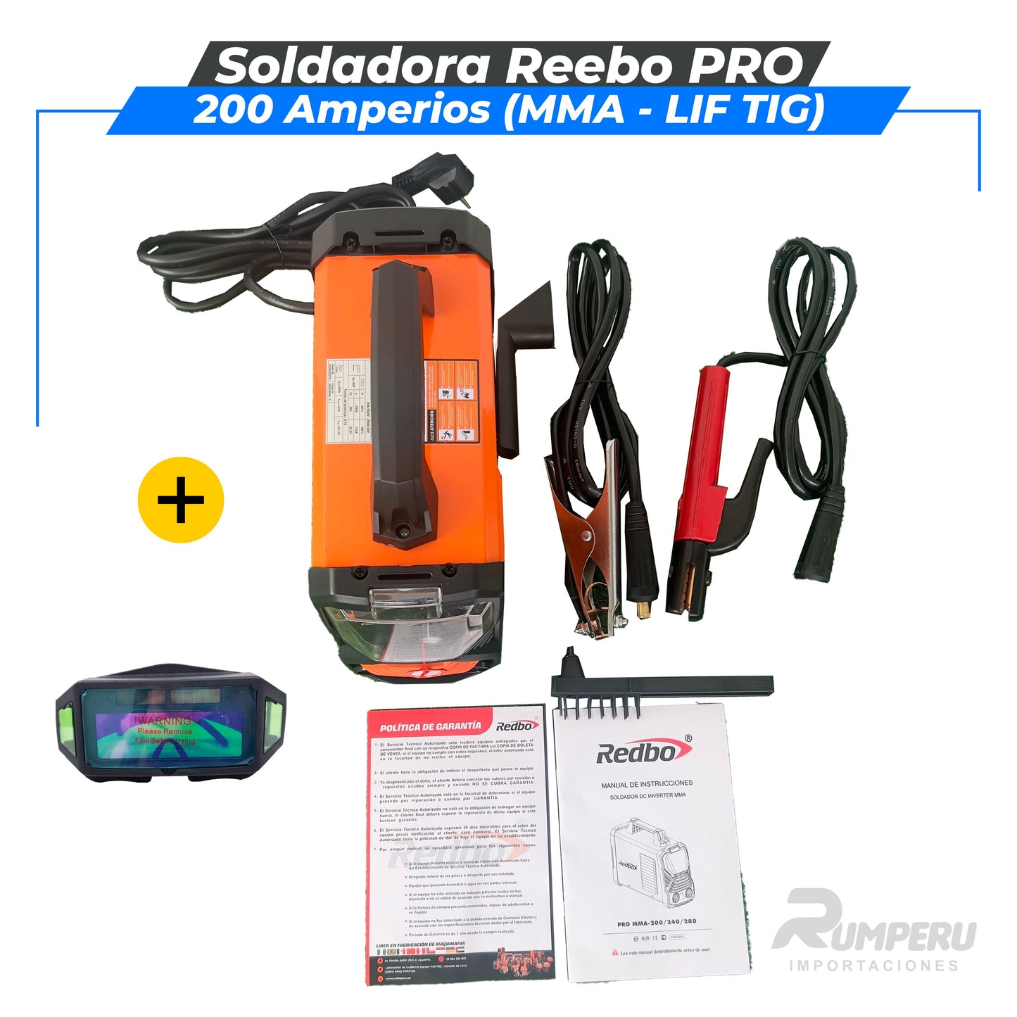 Soldadora Redbo PRO 200A ( MMA - LIFT TIG )