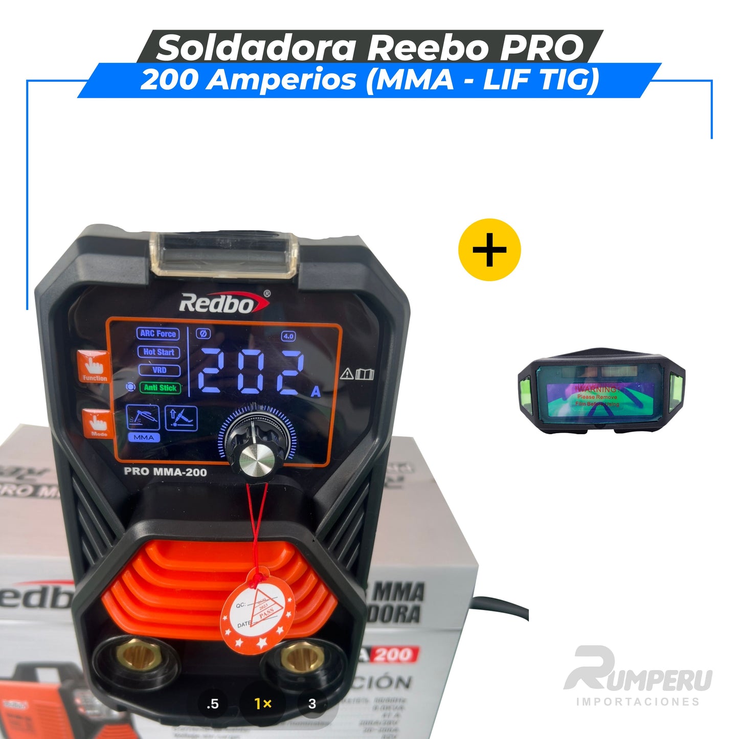 Soldadora Redbo PRO 200A ( MMA - LIFT TIG )