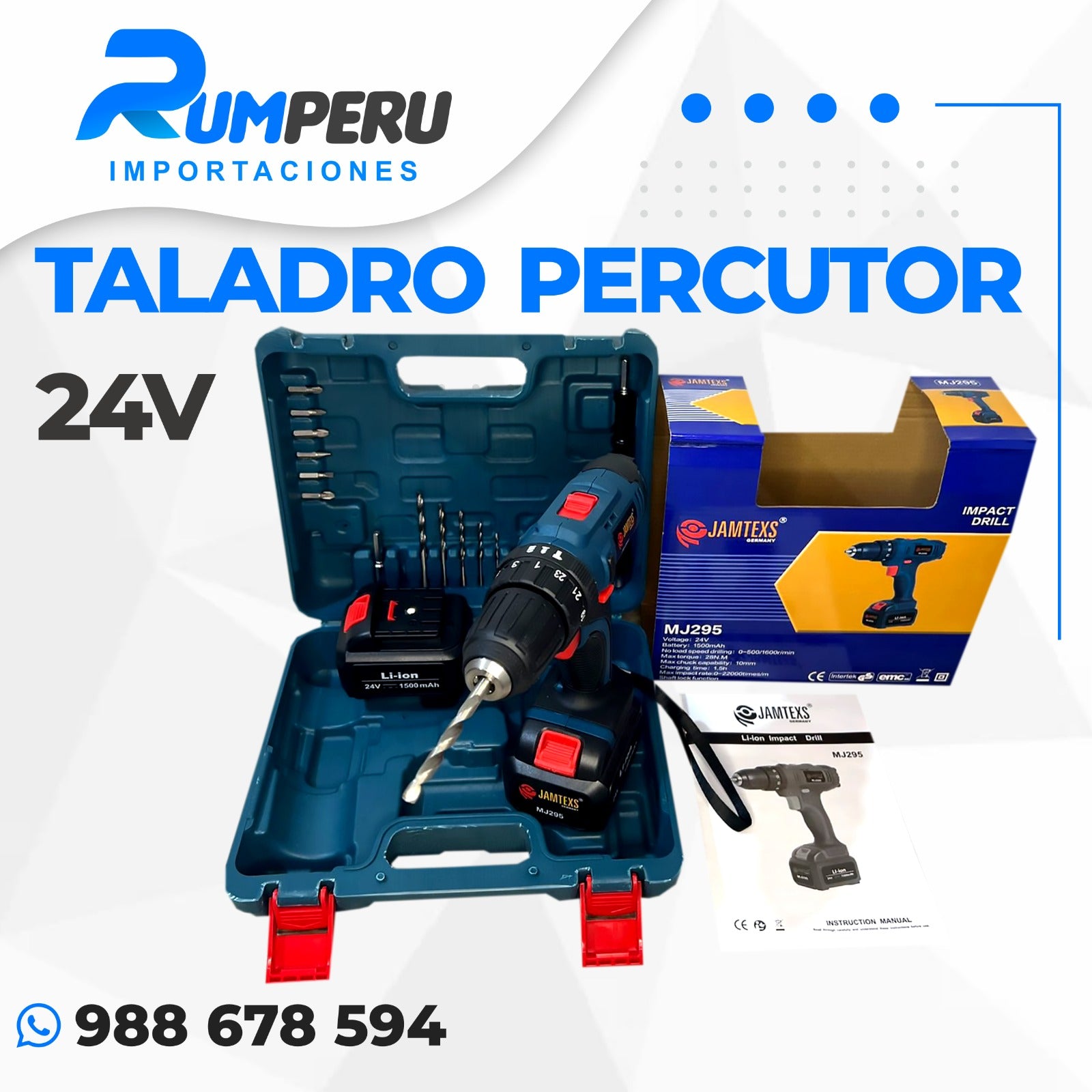 🧰 Taladro Percutor 24V